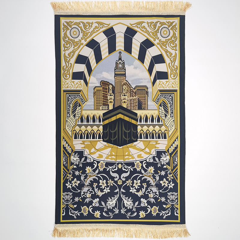 Carpet living room prayer thick prayer crystal velvet floor mat square printed thick mat - Image 5