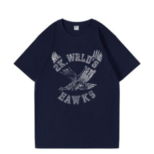 English letter pattern short sleeved T-shirt