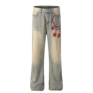 Wash water to make old mud yellow jeans