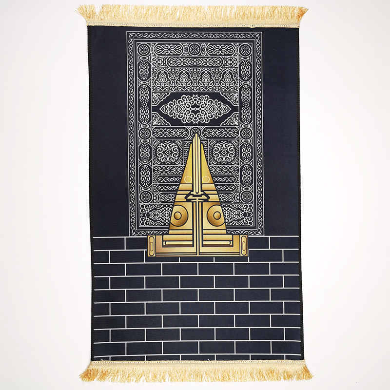 Carpet living room prayer thick prayer crystal velvet floor mat square printed thick mat