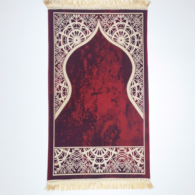 Carpet living room prayer thick prayer crystal velvet floor mat square printed thick mat - Image 7