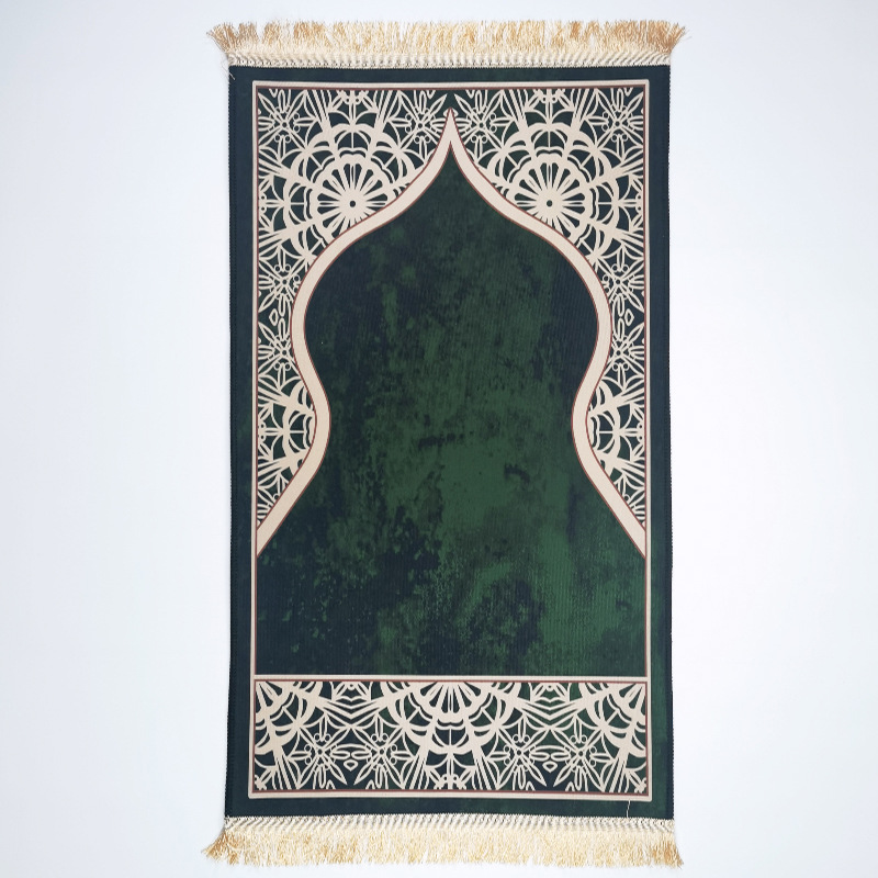 Carpet living room prayer thick prayer crystal velvet floor mat square printed thick mat - Image 8