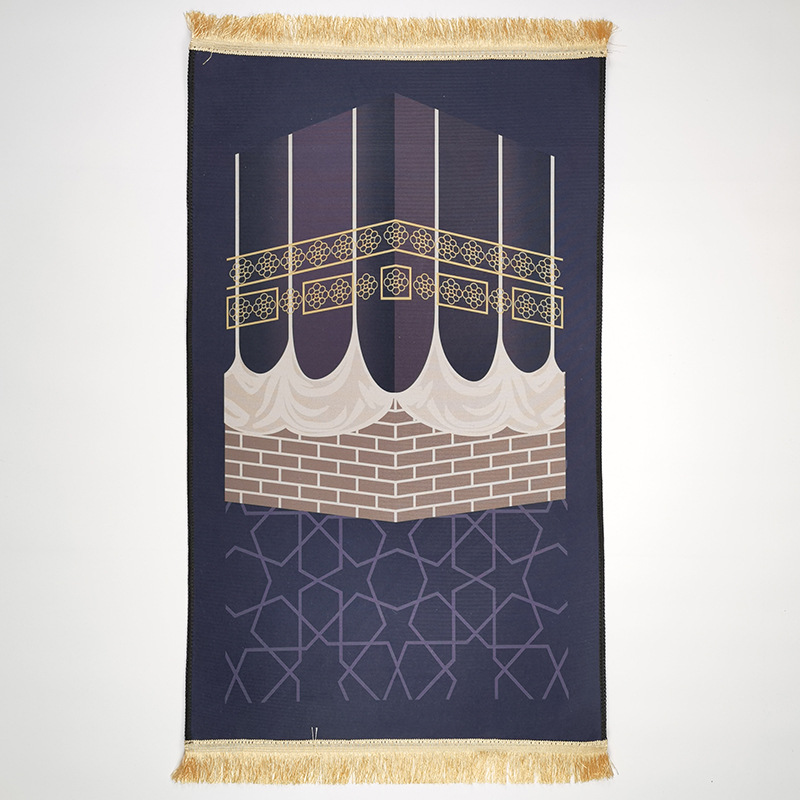 Carpet living room prayer thick prayer crystal velvet floor mat square printed thick mat - Image 9