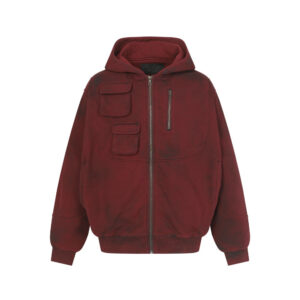 Make an old dirty hoodie with a hood