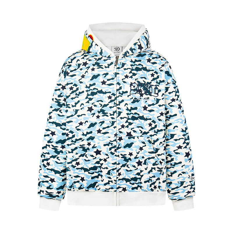 Embroidery Zipper Hoodie Spring Casual Loose Couple Outerwear - Image 9