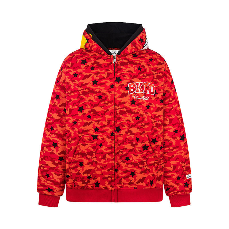 Embroidery Zipper Hoodie Spring Casual Loose Couple Outerwear - Image 8